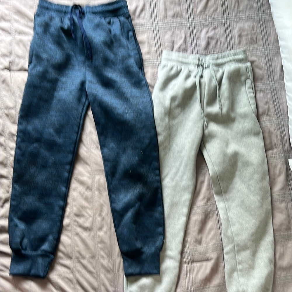 Blue and Gray Sweatpants Relaxed Fit Joggers - Boys Apparel - 10/12